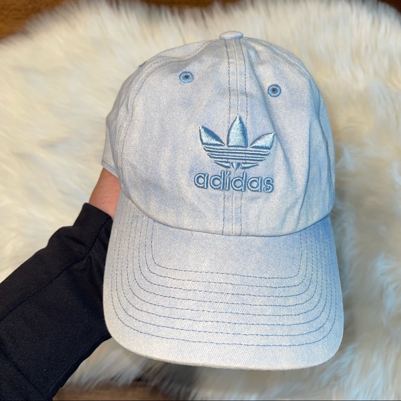 Adidas Originals Women’s Relaxed Plus Adjustable Strapback Cap in Tactile Blue